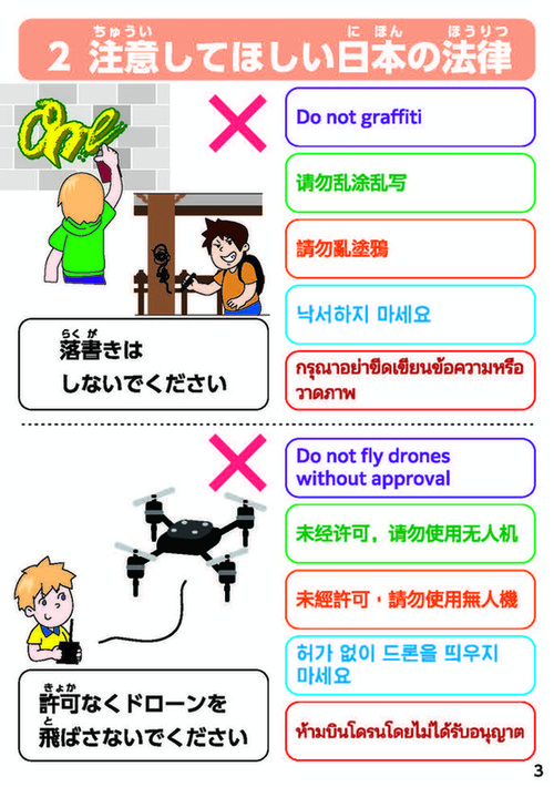 注意してほしい日本の法律